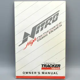 09928 Nitro High Performance Bass Boat Owners Manual 1992 Tracker Marine