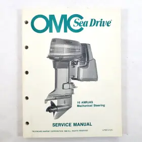 16amrjas Omc Sea Drive Service Manual 16 Amrjas Mechanical Steering 1988 Original