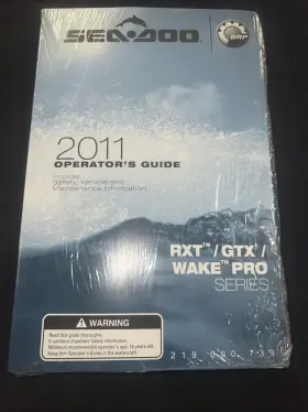 219000739 Sea-doo 2011 Rxt Rxt-x Gtx Wake Pro Limited Owners Manual Paperback A66