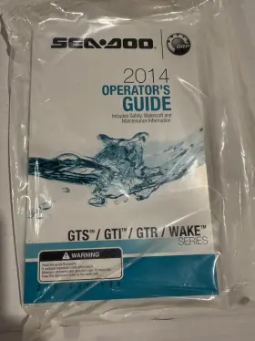 219001130 2014 Seadoo Gts/gti/gtr/wake Owners Manual Operating Guide New In Factory Pack