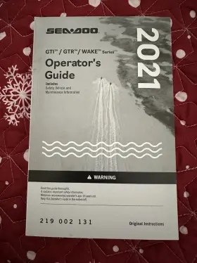 219002131 Sea-doo 2021 Gti Gtr Wake Owners Manual Paperback Free Shipping