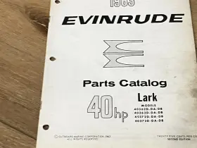 278449 1963 Evinrude 40hp Lark 40362d 40363d 40372d 40373d Parts Catalog/list - Used
