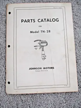 303052 1956 Omc Johnson Motors Model Tn-28 Outboard Parts Catalog #303052 Usa