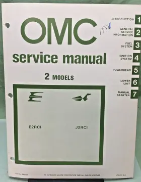 392068 New Omc 2 Models E2cri J2cri Service Manual 1980