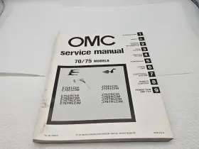 392074 1981 Omc Service Manual 70 75 Models E70 E75 J70 J75 Hp #392074 - Read