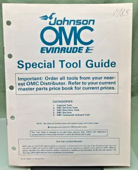 395402 New Genuine Johnson Evinrude/omc Special Tool Guide 1985