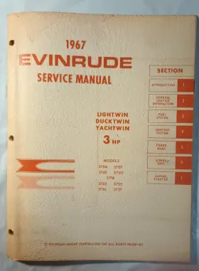 4351 1967 Evinrude 3 Hp Models Outboard Service Manual