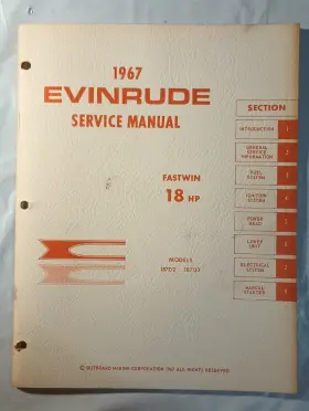 18703 4355 1967 Evinrude 18 Hp 18702 Models Outboard Service Manual