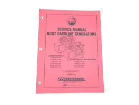 44518 Westerbeke 1st Edition Bcgt Gasoline Engine And Generator Service Manual
