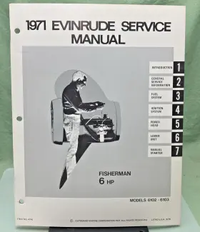4746 New Genuine Evinrude Fisherman 6 Hp Service Manual 1971