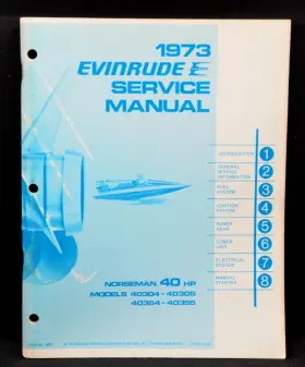 4907 1973 Evinrude Oem Norseman 40 Hp See Cover Photo For Models In Good
