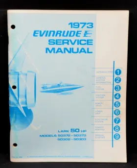 4908 1973 Evinrude Oem Lark 50 Hp See Cover Photo For Models In Good