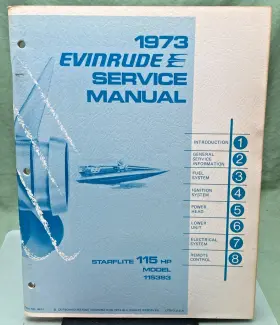 4911 New Genuine Evinrude Starflite 115 Hp Service Manual 1973