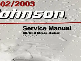 5005465 2002/2003 Johnson Sn/st 2 Stroke 9.9 15 25 30hp Service Manual