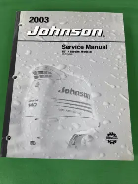 5005467 Oem Johnson 2003 St 4 Stroke Models 90 115 140 Service Manual Outboard