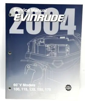 V100-175 5005636 2004 Evinrude Sr Di 60 Hp Models Oem Service Manual P/n Vg