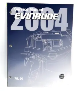 50056344 5005644 2004 Evinrude Sr E-tec 75 90 Hp Models Oem Service Manual P/n Vg