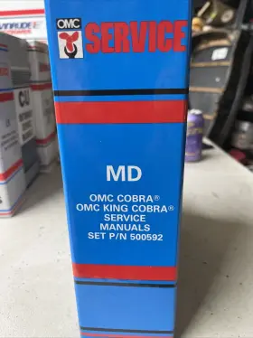 500592 Inch Md Omc Cobra King Service Manuals 1993 5 Book Set P/n