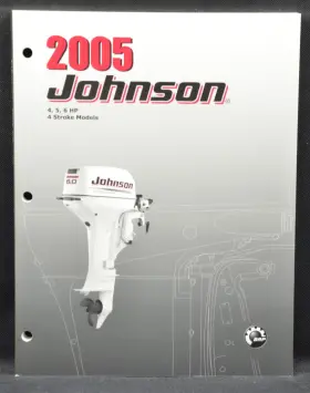 5005988 2005 Johnson So 4 Stroke 5 6 Hp Models Oem Service Manual P/n Nm