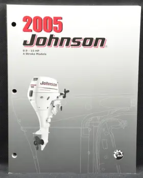 5005990 2005 Johnson So 4 Stroke 9.9 And 15 Hp Models Oem Service Manual P/n Nm
