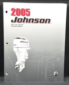5006000 2005 Johnson So 4 Stroke 200 225 250 Hp Models Oem Service Manual P/n Nm