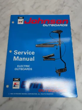 500605 Omc Johnson Evinrude Service Manual Inch Er Eob Electric Outboards #500605