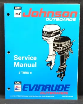 500606 1994 Johnson Evinrude Inch Er 2 Thru 8 Hp Models Service Manual Vg Plus
