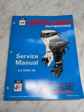 500607 Omc Johnson Evinrude Service Manual Inch Er Models 9.9 Thru 30 Hp #500607