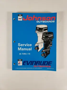 500610 Inch Er 90 Cv Service Manual 85 Thru 115 Johnson Evinrude P/n 1993