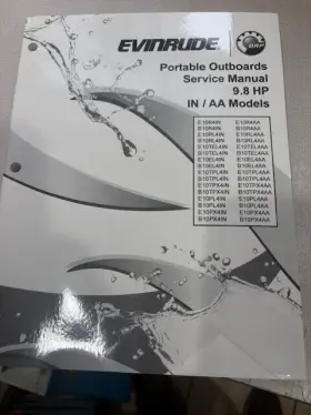 5008851 Evinrude Portable Outboard Service Manual 2012 Print 9.8 Hp In/aa Models