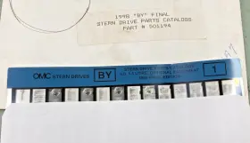 501194 New Genuine Omc Final Edit Stern Drive Parts Catalog 3.0 4.3 L Opt. Ft98