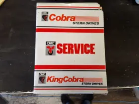 503166 Inch Hu Omc Cobra King Stern Drive Service Manuals 6 Book Set P/n