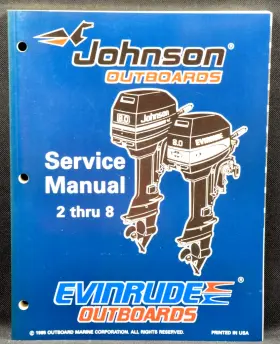 507120 1996 Johnson Evinrude Ed 2 Thru 8 Hp Models Service Manual
