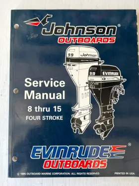 507121 Omc Johnson Service Manual Inch Ed 8 Thru 15 Four Stroke Bn49