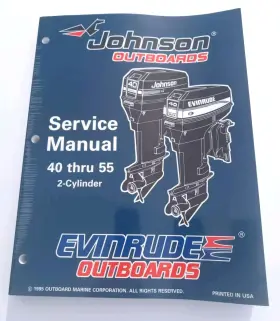 507124 Omc Johnson Evinrude Service Manual Inch Ed 40 Thru 55 2-cylinder