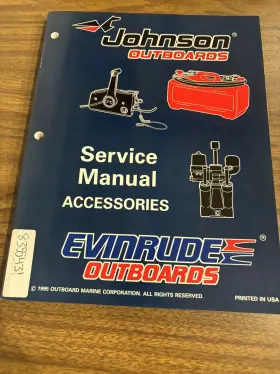 507129 Inch Ed Accessories Service Manual Johnson Evinrude Outboards P/n 1995