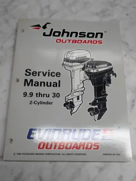 507263 Omc Johnson Evinrude Service Manual Inch Eu 9.9 Thru 30 Hp 2 Cylinder #507263
