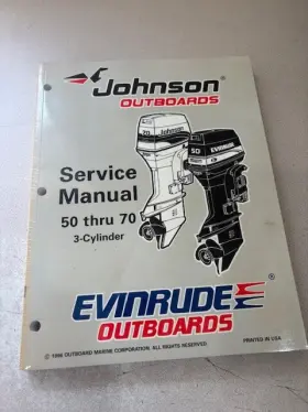 507266 Inch Eu 50 Thru 70 Service Manual 3-cylinder Johnson Evinrude P/n 1997