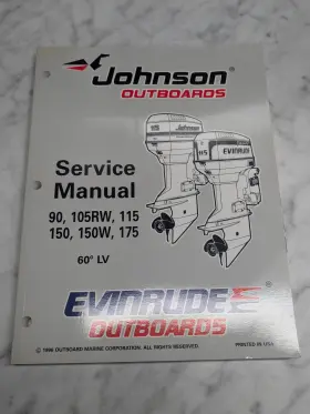 507268 Omc Johnson Evinrude Service Manual Inch Eu 90 105rw 115 150w 175 Hp 60 Lv #507268