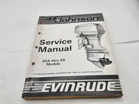 507616 1987 Johnson Evinrude Cu 35a 40 45 48 50 55 Models Service Manual P/n -rd