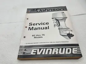 507617 1986 Johnson Evinrude 60 Thru 75 65 70 Models Service Manual P/n - Read