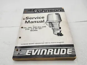 507619 1988 Johnson Evinrude 120 140 200 225 275 3.6 Xp / Gt Manual # - Read