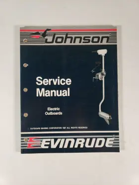 507658 Inch Cc Electric Outboard Service Manual Johnson Evinrude P/n 1987
