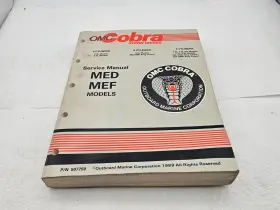 507759 Omc Cobra Stern Drives Med Mef Models 4 6 8 Cylinder Service Manual -read