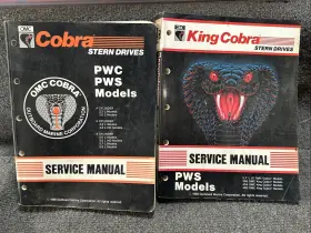 507879 507878 Qty2 Cobra Stern Drives Service Manual Pwc Pws 4cyl 6cyl 8 Cyl Omc