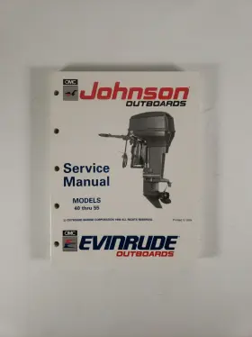 507947 Inch Ei 40 Thru 55 Service Manual Johnson Evinrude Omc P/n 1990