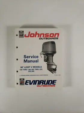 185-225 507951 Inch Ei 90 Lv Service Manual 120-140 Johnson Evinrude P/n 1990