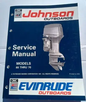 508144 Omc Johnson Evinrude Service Manual Inch En 60 Thru 70 Oem