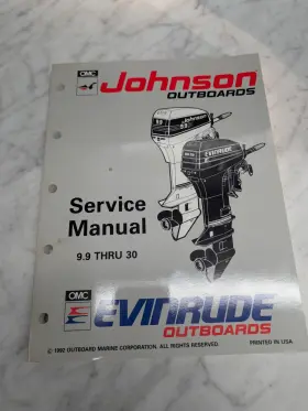 508282 Omc Johnson Evinrude Service Manual Inch Et Models 9.9 Thru 30 Hp #508282