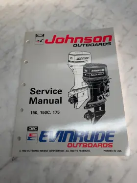 508286 Omc Johnson Evinrude Service Manual Inch Et 60 Loop V Lv Models 150c 175 Hp